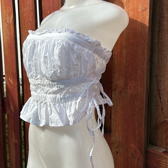 Free People Gabby Tube Top White Size XS - Picture 7 of 14